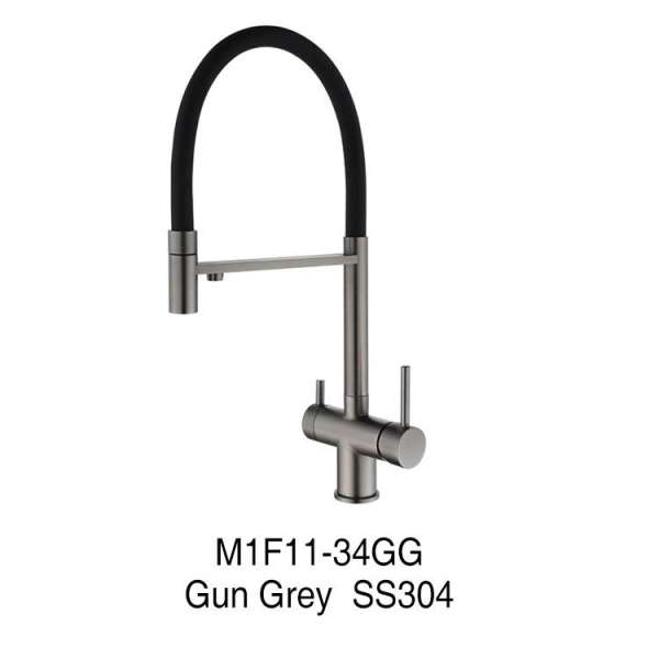 Gun Grey Water Filter Purifier Faucet 3 in 1